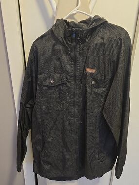 Patagonia Men's Charcoal Hooded Lightweight Jacket